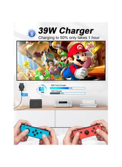 KASTWAVE High-Speed Charger for Nintendo Switch - for Dock/OLED/Lite/Pro Controller - Fast Wall Charger with Type C Cable - Supports TV Mode - 15V 2.6A Output - Efficient Gaming Power Supply (1.5 M)  - Image 4