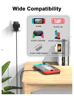 KASTWAVE High-Speed Charger for Nintendo Switch - for Dock/OLED/Lite/Pro Controller - Fast Wall Charger with Type C Cable - Supports TV Mode - 15V 2.6A Output - Efficient Gaming Power Supply (1.5 M)  - Image 5