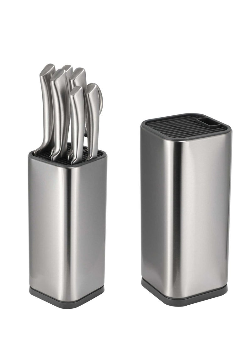 Excefore Universal Knife Block Holder, Universal Knife Blocks, Stainless Steel Organizer with Scissor Slots, Rust Proof for Any Knife up to 8.10 Inches(Knives Not in Included) - Image 5
