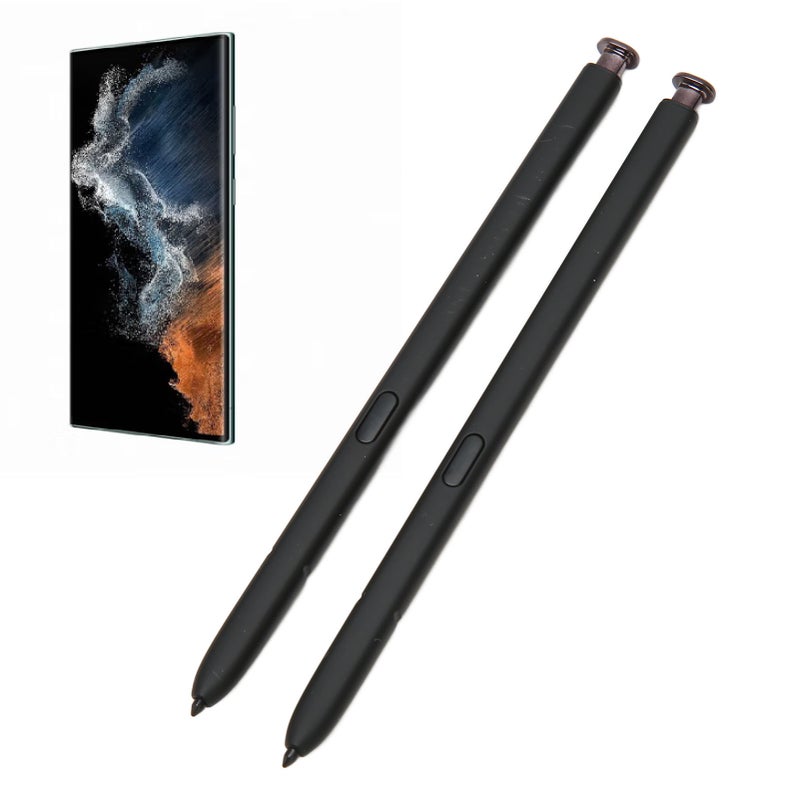 2Pcs Stylus Pen Smart Pen Set Kit with 5pcs Pen Tip for Samsung Galaxy S22 S22 Ultra 5G Black - Image 5