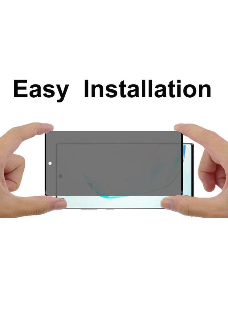 Raxoom Privacy Screen protector compatible with Samsung Galaxy S9+ Screen Protector Tempered Glass [Anti-Glare][HD Full Coverage][Easy Installation][Scratch Resistant][9H Hardness] - Image 4