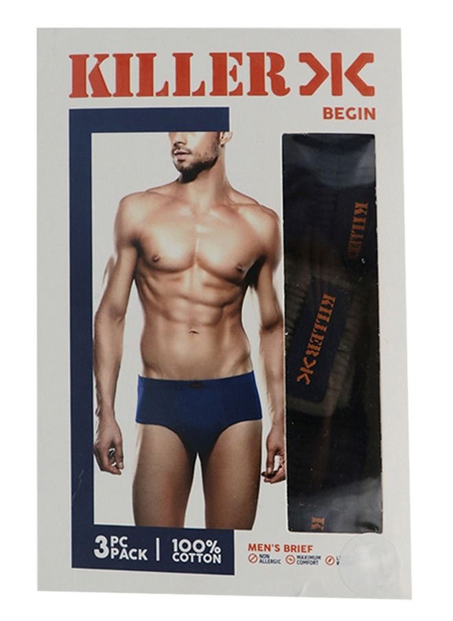 Killer - Mens Brief 3pc Cotton  Premium - Image 1