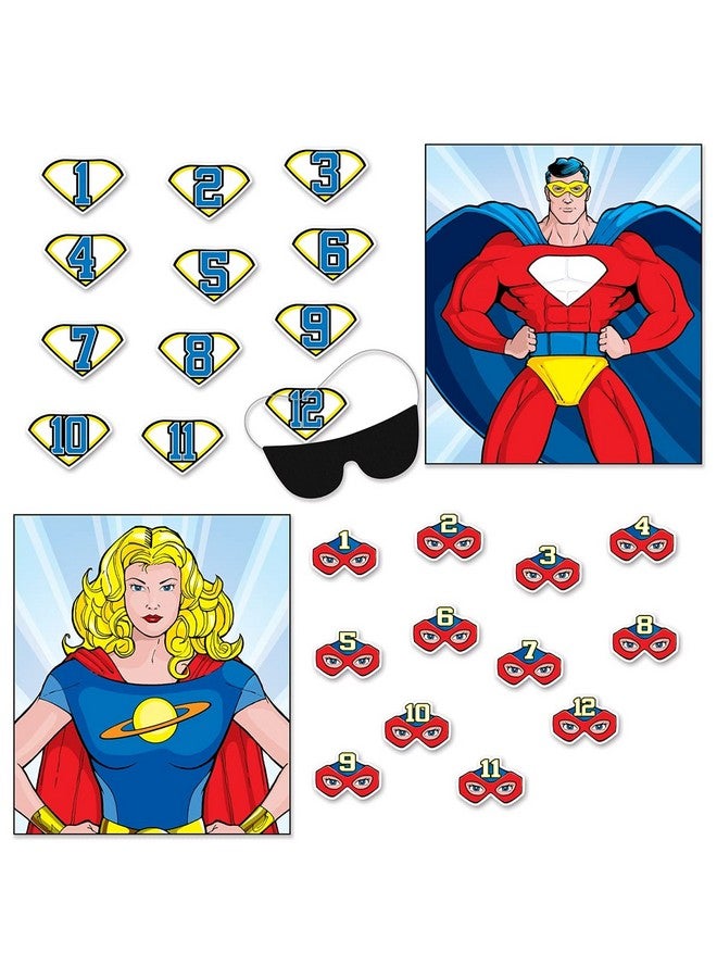 Beistle Hero Party Games 2 Pcs - Image 1
