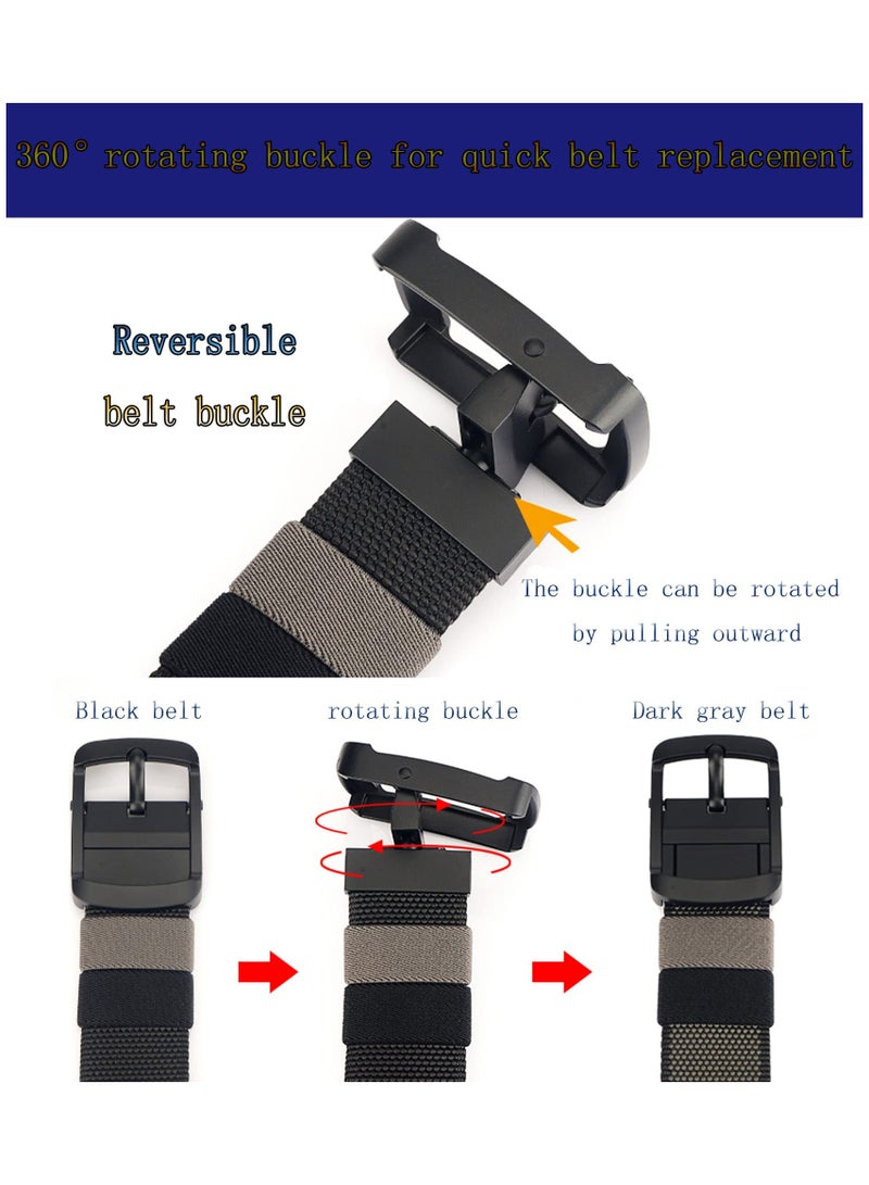 SYOSI Tactical Belt for Men, 1.5 Inch Heavy Duty Belt, Nylon Web Tactical Belt for Men, Reversible Belt, Heavy Duty Work Belt - Image 2