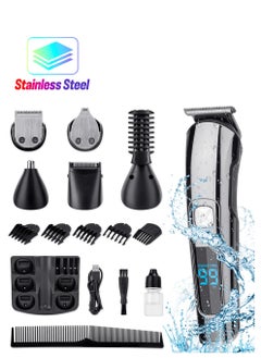 AMINAC Hair Clipper Cordless Professional 11 in 1 Hair Trimmers Multifunctional Mens Grooming Kit for Beard Face Nose and Ear Hair Waterproof USB Rechargeable  - Image 1