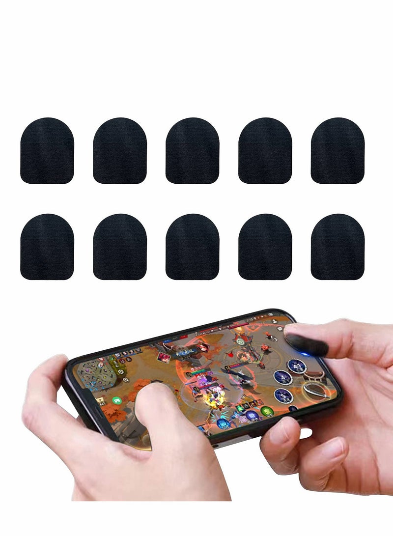 20 PCS Breathable Anti-Sweat Finger Sleeves for Mobile Gaming, Sensitive Touch Screen Thumb Stickers for Esports - Image 1