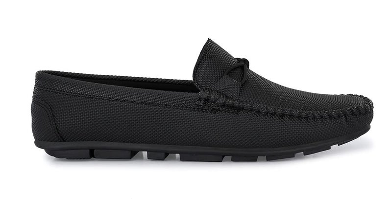 MACTREE Black Synthetic Leather Loafers for Men - 6 UK - Image 5