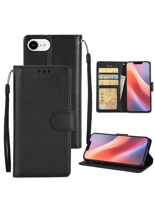 S-TOP Case For iPhone 16e Multifunctional Horizontal Flip Leather Phone Case with Three Card Slots - Image 1