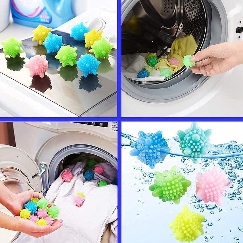 PH BROTHER Washer BallsReusable TangleFree EcoFriendly Laundry Scrubbing BallsSolid Colorful Laundry Washing Balls Enhance Your Machine Cleaning Power Pack of 10 - Image 5