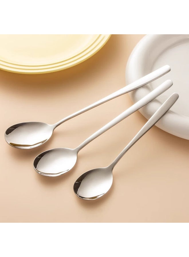 Cookss 316l Stainless Steel Spoon, Soup And Rice Spoon, Food-grade Thickened Extended Round Spoon, Tablespoon, Tableware - Image 1