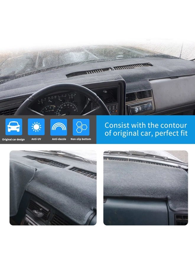 BLIBLIUNIT Dashboard Cover Custom Fit for Chevy Chevrolet/GMC Sierra C1500 C2500 C3500 K1500 K2500 K3500 Pickup Truck 1988-1994 Dash Cover Mat (88-94,Gray) - Image 2