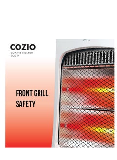 Havells Havells Co zio Quartz room heater - 800 watts (White, Blue)  - Image 3