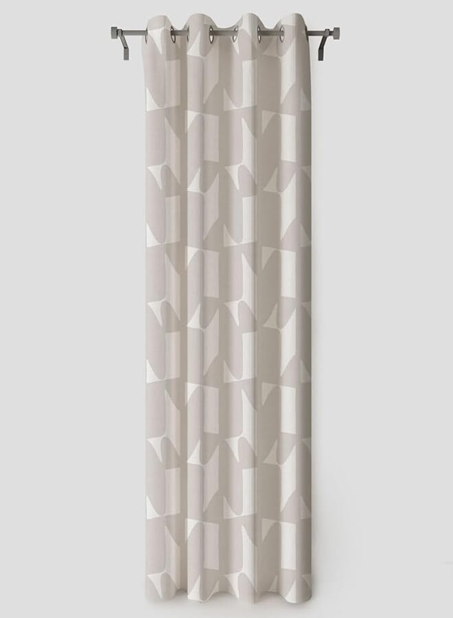 Premium Printed Curtain Modern Chevron, Eyelets, 135x275cm - Multi Color