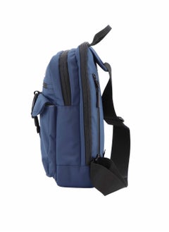 Discovery Discovery SHIELD RPET Polyester Sling Cross Bag Blue, Durable Lightweight Tablet Protective Outdoor Business College Casual Cross Body Bag With Multi Compartment, RFID Pocket  - Image 3