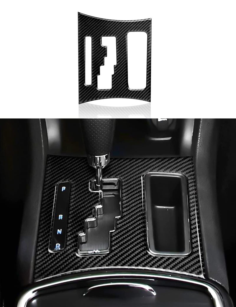 BRMYL Car Gear Shift Panel Cover Decals for 2011 2012 2013 2014 Dodge Charger Accessories Carbon Fiber Interior Stickers