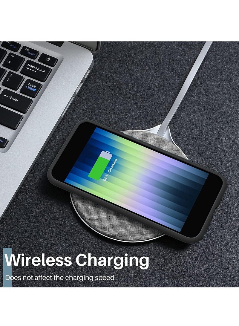 دبليو تيك جراب Motorola Moto G24 Power 4G 2024 من السيليكون الهجين مع غطاء خلفي شفاف واقٍ للعدسة باللون الأسود - Image 5