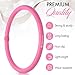 Zenmarkt Weighted Fitness Hoop for Arms Mini Upper Body Exercise Tool to Strengthen Arms and Shoulders Lightweight Design for Fun Home Workouts Pink - Image 4