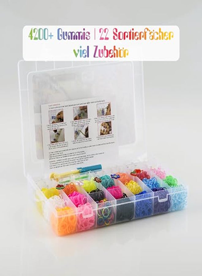 4200+ Different Looms Including Loom Frame- Rubber Bands in 21 Colours  - Image 2