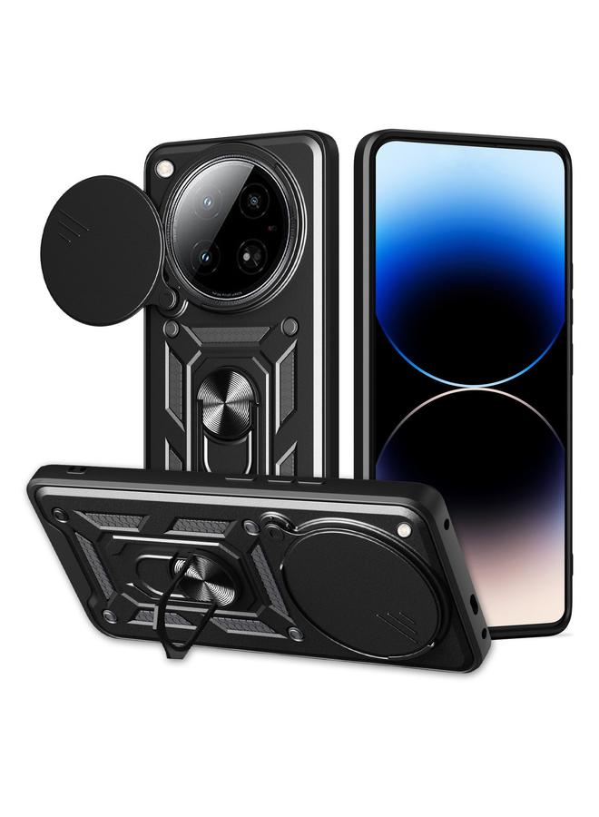 اس-توب جراب لهاتف Infinix Zero 40 4G بتصميم غطاء كاميرا منزلق مصنوع من مادة TPU+PC - Image 1