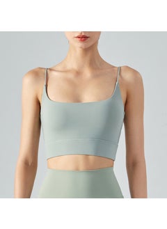 Padded Yoga Sports Tank Top, Womens Fitness Vest mint green