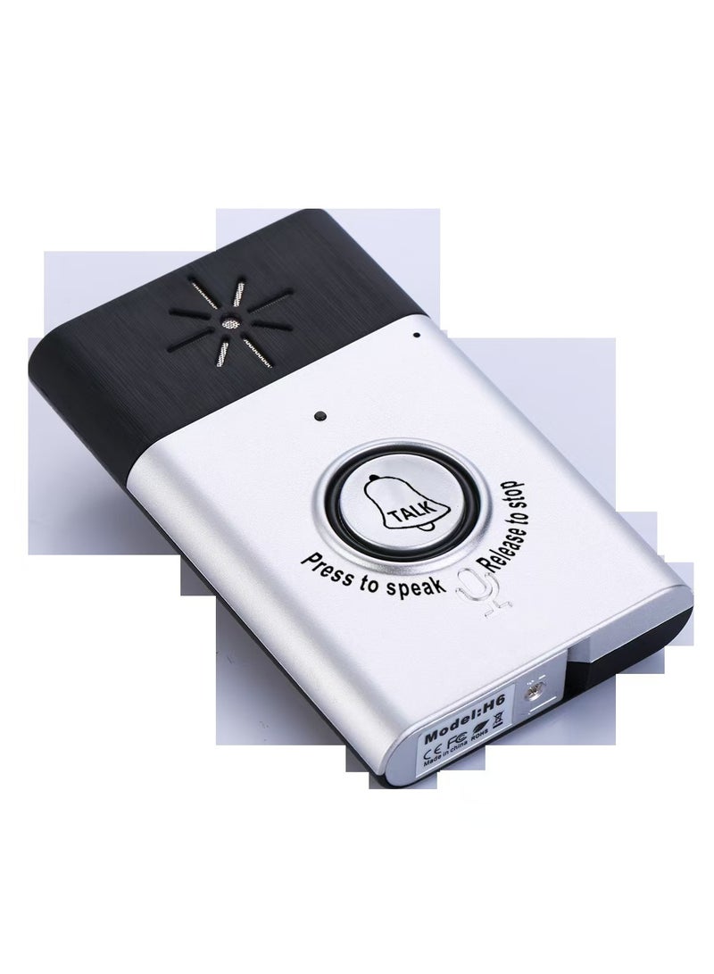 Smart Call Doorbell Loudly Voice Clear Intercom Low Energy Consumption Wireless Voice Door BellSilver - Image 2