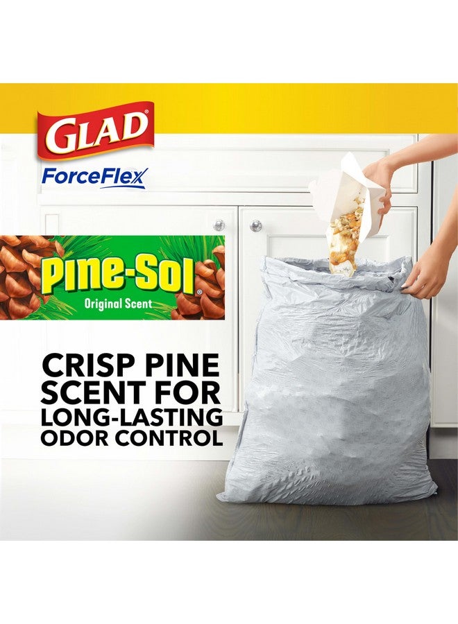 Glad ForceFlex Tall Kitchen Drawstring Trash Bags, 13 Gal, Pine-Sol, 40 Ct (Package May Vary) - Image 3