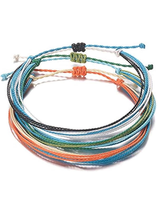 عربست تارسوس مجموعة اساور كاحل بوهو قابلة للتعديل مقاومة للماء بخيوط مضفرة، خلخال هاواي، هدايا مجوهرات للنساء والفتيات المراهقات - Image 5