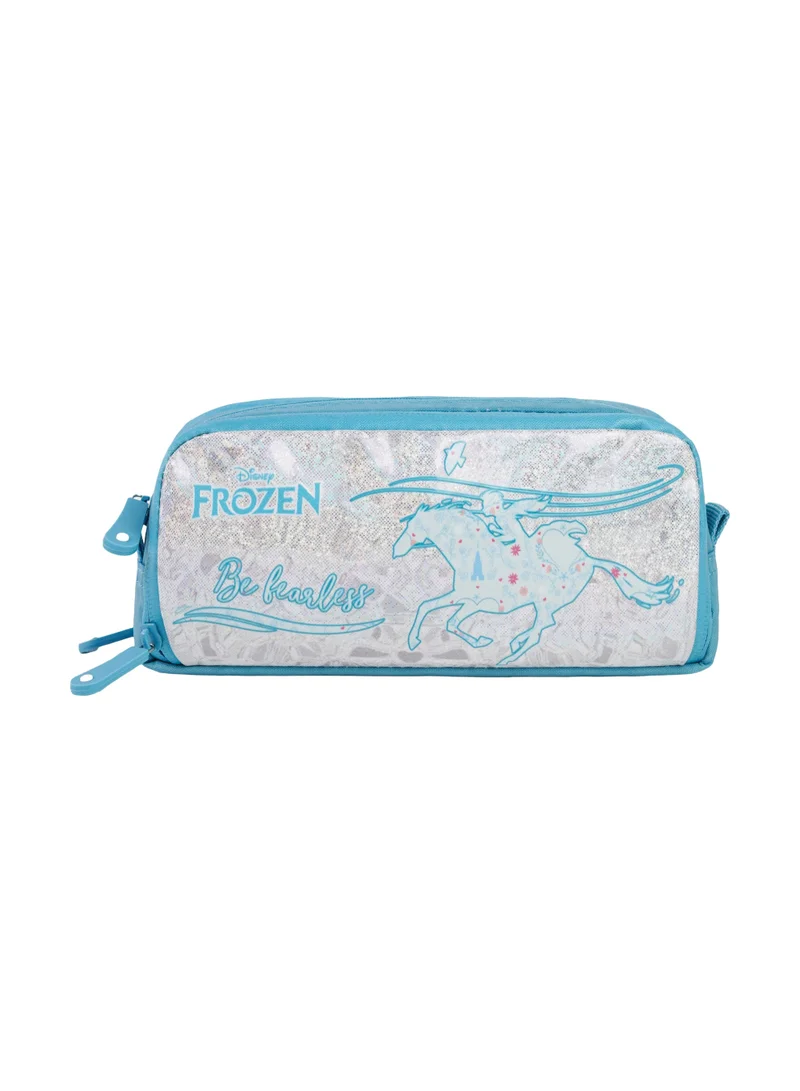 ديزني Disney Frozen Premium Pencil Case 3 Compartments – Official Disney Frozen Triple Zipper Pencil Pouch, Large Capacity School Stationery Organizer, Elsa-Inspired Storage Case