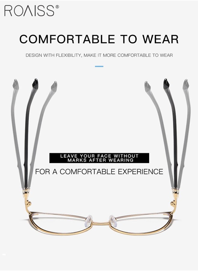 roaiss - Women's Blue Light Blocking Glasses, Blue Light Filter Computer Reading Gaming TV Phones Cat Eye Eyeglasses, Fashion Anti Eyestrain Headache Eyewear 53mm - Image 1