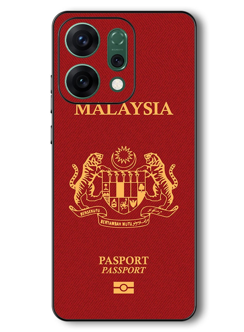 Theodor Case Compatible with Oppo Reno 14 6.59 Inch Protection Shockproof Bumper Cover Malaysia Passport - Image 1