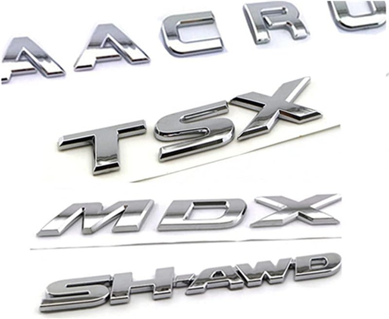 kashaipu شعار كاشايبو كروم حروف TSX لسيارة أكورا TSX خلفية صندوق الأمتعة - Image 2