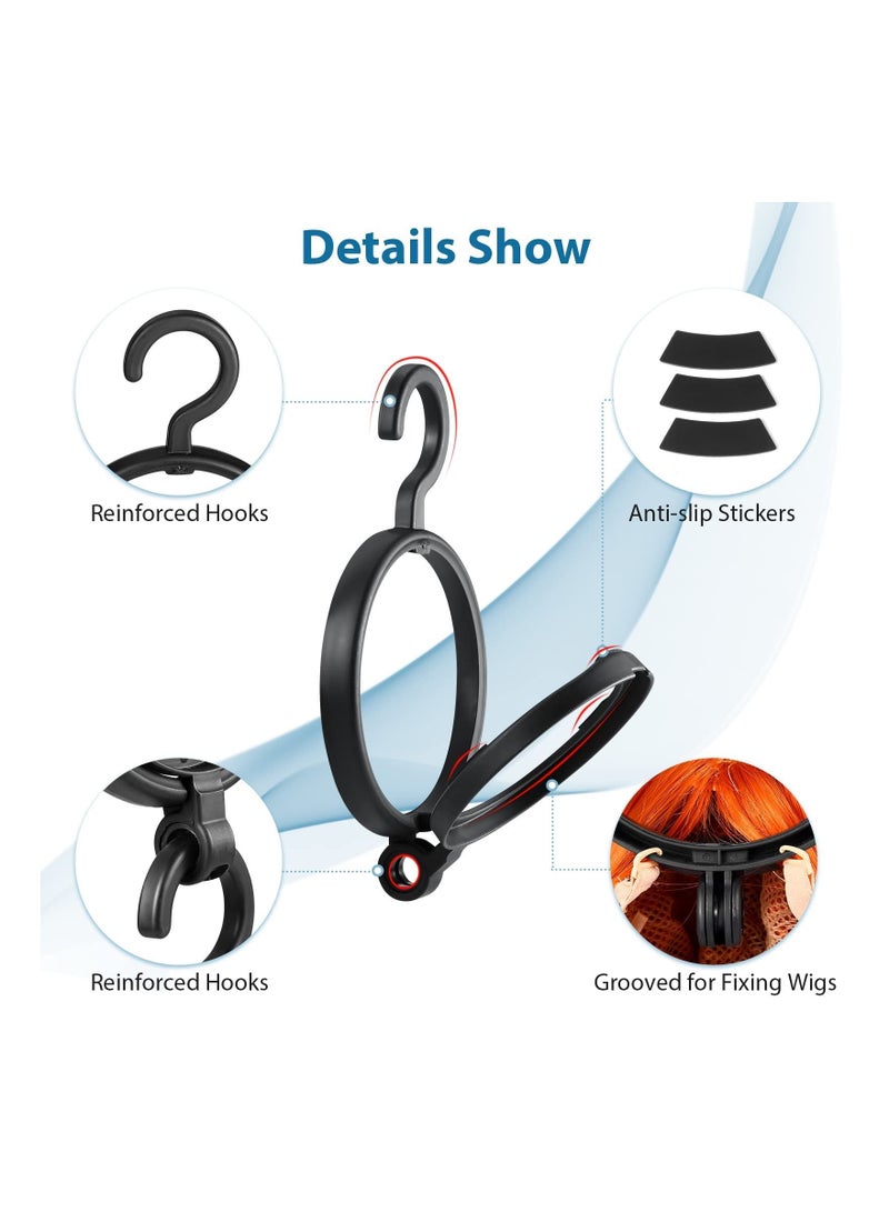 SYOSI Hanging Wig Stand Premium Wig Hanger for Multiple Wigs for Display Storage Styling Portable Wig Stands Keep the Wig in Shape & Perfect - Image 2
