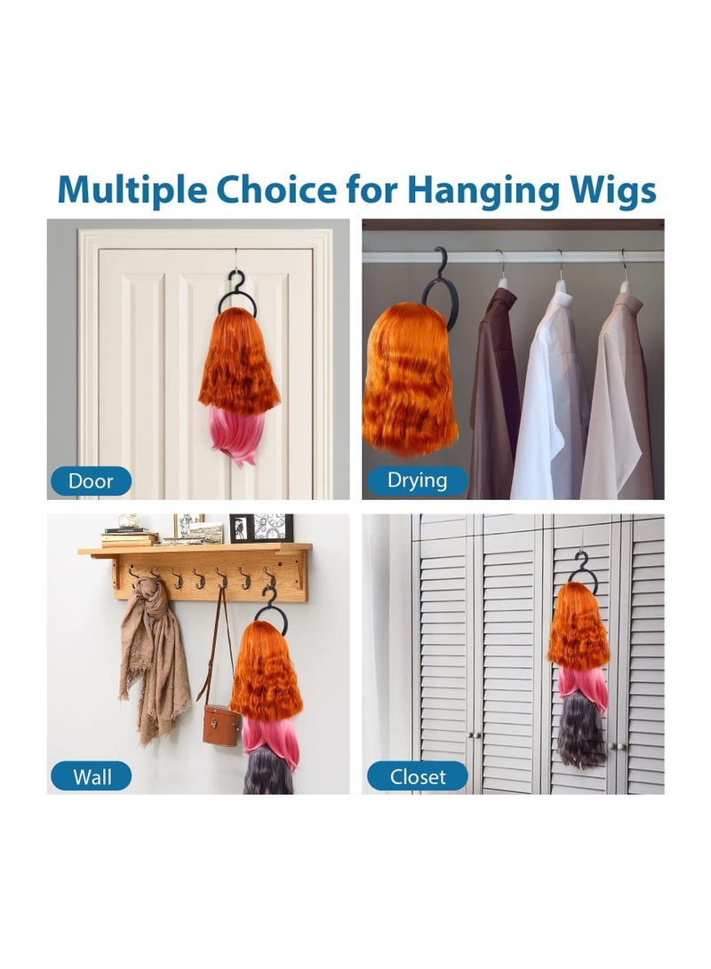 SYOSI Hanging Wig Stand Premium Wig Hanger for Multiple Wigs for Display Storage Styling Portable Wig Stands Keep the Wig in Shape & Perfect - Image 3