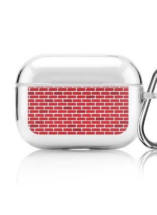 Classic Clear printed Case for Apple AirPods Pro 2nd Generation Thin Transparent Cover [Designed for Apple AirPods Pro 2nd Generation] - Red bricks wall - pzsku/Z7FFF1E4414DB61CDFC0DZ/45/_/1697116320/ea40bc34-60a7-4aaf-a211-d199d95c245f