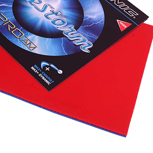 Donic BlueStorm Pro AM Max Table Tennis Rubber, Colour - Red - Image 3