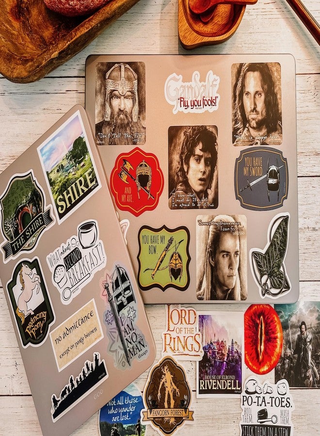 Conquest Journals Lord of The Rings Vinyl Stickers, 60 Unique Stickers Including 5 Holograms, Waterproof, UV and Scratch Resistant, Officially Licensed - Image 4