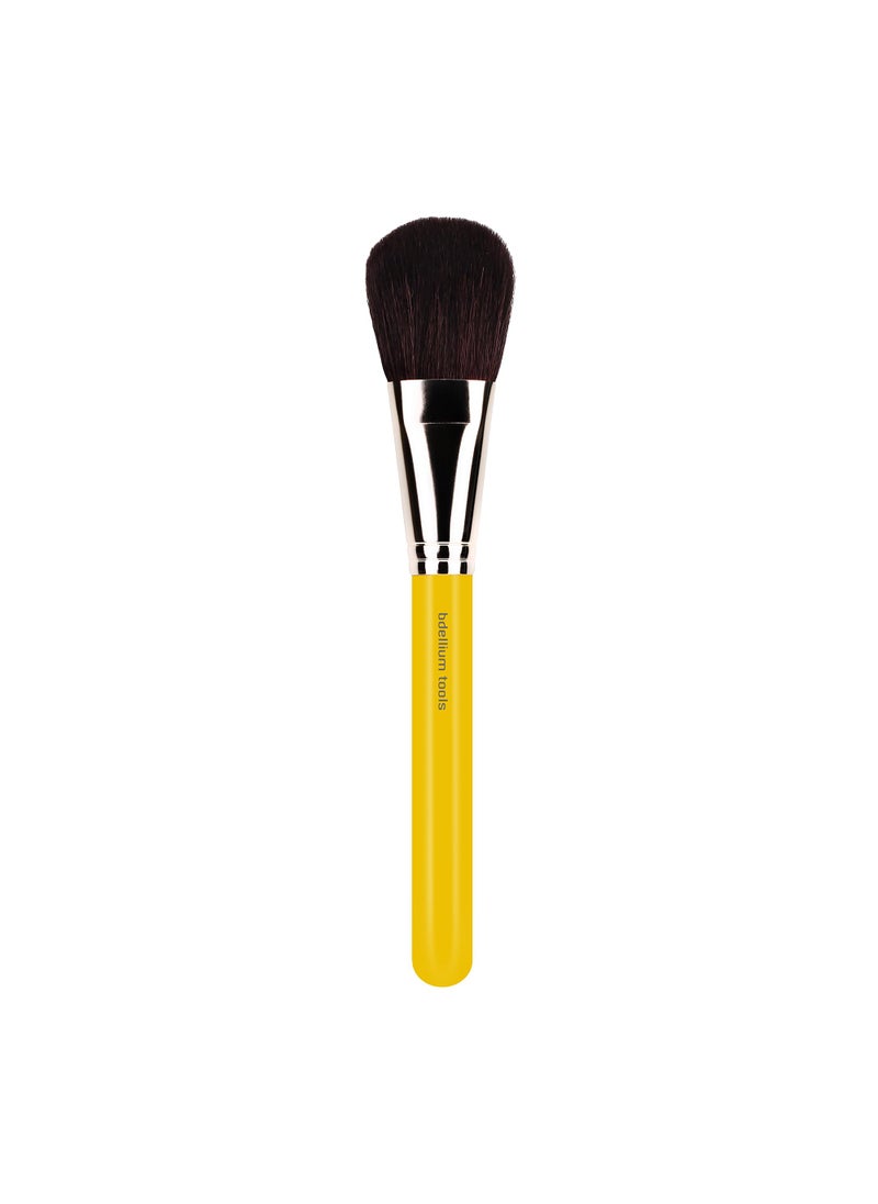 Bdellium Tools Bdellium Tools Professional Makeup Brush - Studio Series 975 Mixed Powder - With Soft Synthetic Fibers, For Powder Application (Yellow, 1pc) 