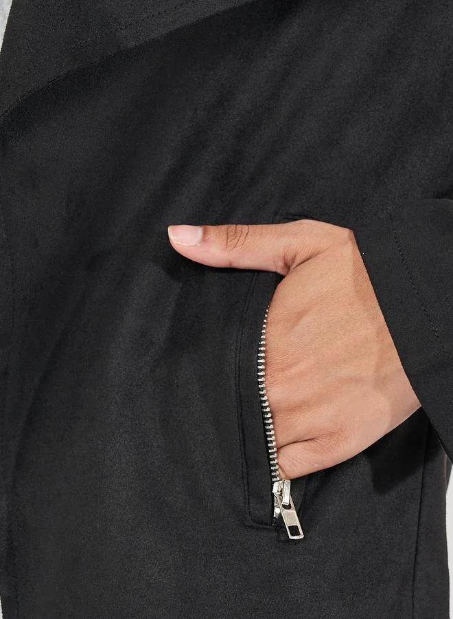 Styli Regular Fit Short Length Biker Jacket