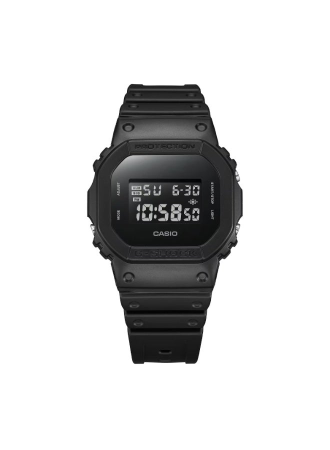 Casio G-SHOCK Digital Men’s Watch, Shock Resistant, 200m Water Resistant, Matte Black Resin Strap, DW-5600UBB-1DR - Image 2