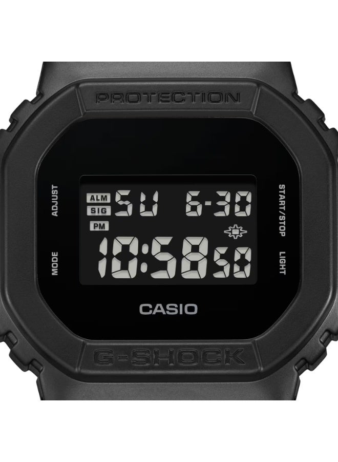 Casio G-SHOCK Digital Men’s Watch, Shock Resistant, 200m Water Resistant, Matte Black Resin Strap, DW-5600UBB-1DR - Image 3