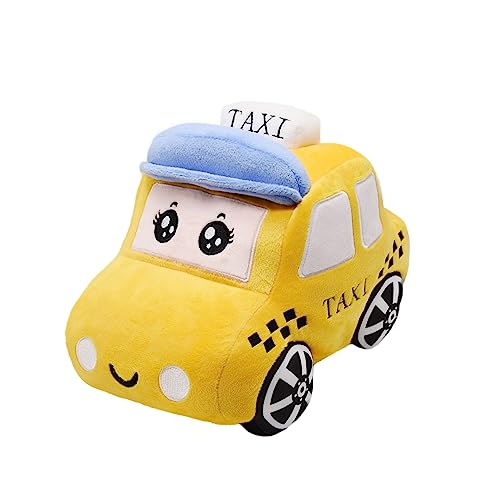 YONLIT Soft Plush Taxi Stuffed Car Toy Super Cute Yellow Truck Plushie Excellent Gifts for Kids or Birthday Party 106 Inches Taxi - Image 1