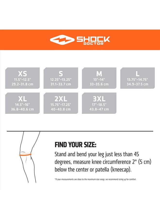 Shock Doctor Shock Doctor Knee Support with Dual Hinges (Black, Large)  - Image 2
