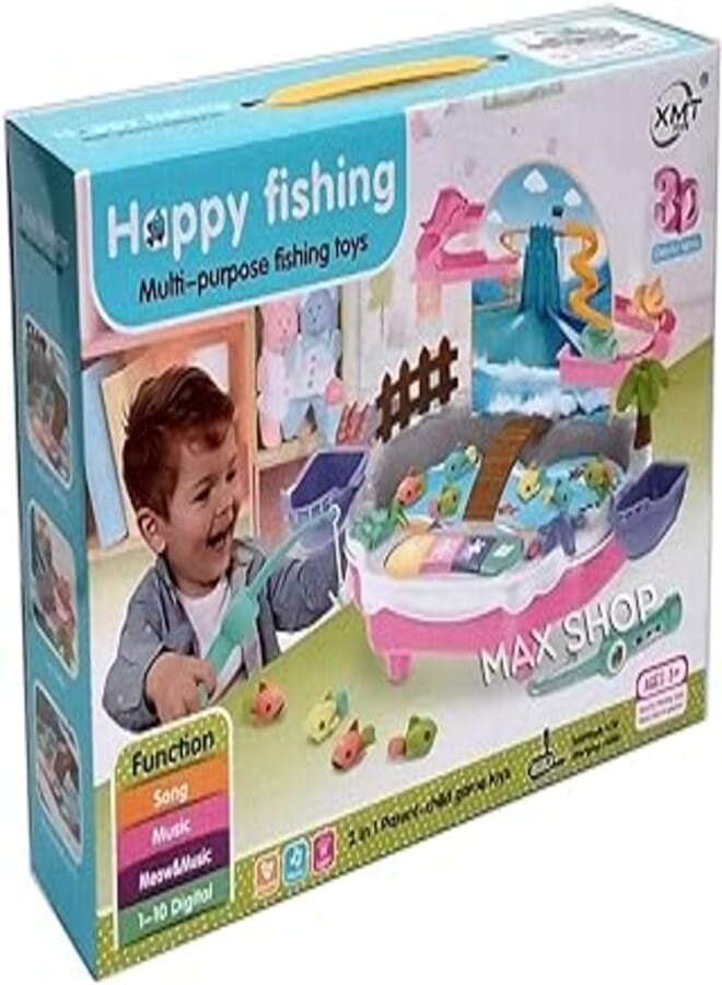 Happy Fishing Music & 3D Colorful Light USB Charging Cable