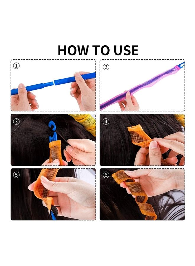 NIBEMINENT 18-Piece Hair Curler Set Multicolour - Image 2