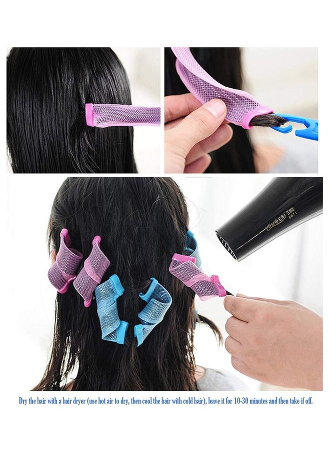 NIBEMINENT 18-Piece Hair Curler Set Multicolour - Image 4