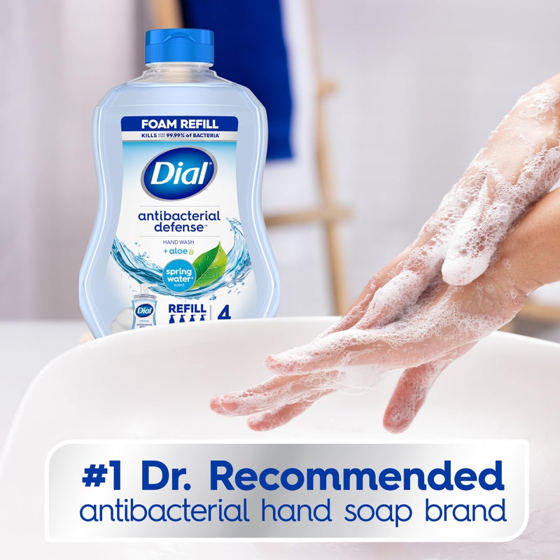 Dial Antibacterial Foaming Hand Wash Refill, Spring Water, 30 Ounce - Image 3