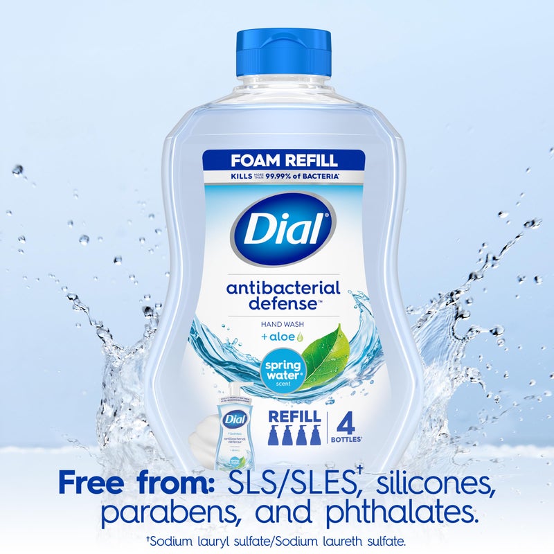 Dial Antibacterial Foaming Hand Wash Refill, Spring Water, 30 Ounce - Image 4