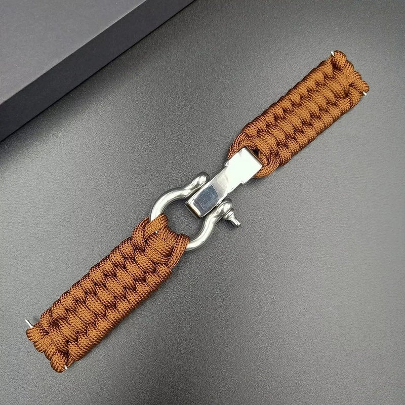 Bluejw 22mm Universal Nylon Paracord Bracelet Watch Band Strap for Samsung Galaxy Watch 6/5/4, Huawei & Garmin Smartwatch - Replace Your Wristband - Image 5