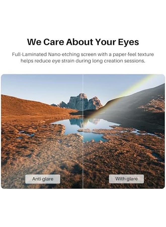 HUION Kamvas Slate 13 Standalone Drawing Tablet | 12.7" 2K QHD Screen, Android 14, No PC Needed, Full-Laminated Display, H-Pencil Stylus, 8GB RAM + 256GB Storage, 10000mAh Battery - Image 3