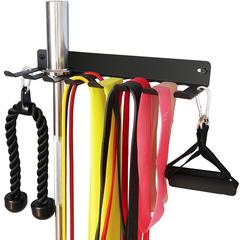 Alvade Storage Rack Storage Rack for Fitness Bands,Straps,Jump Ropes, Foam Rollers - Image 1